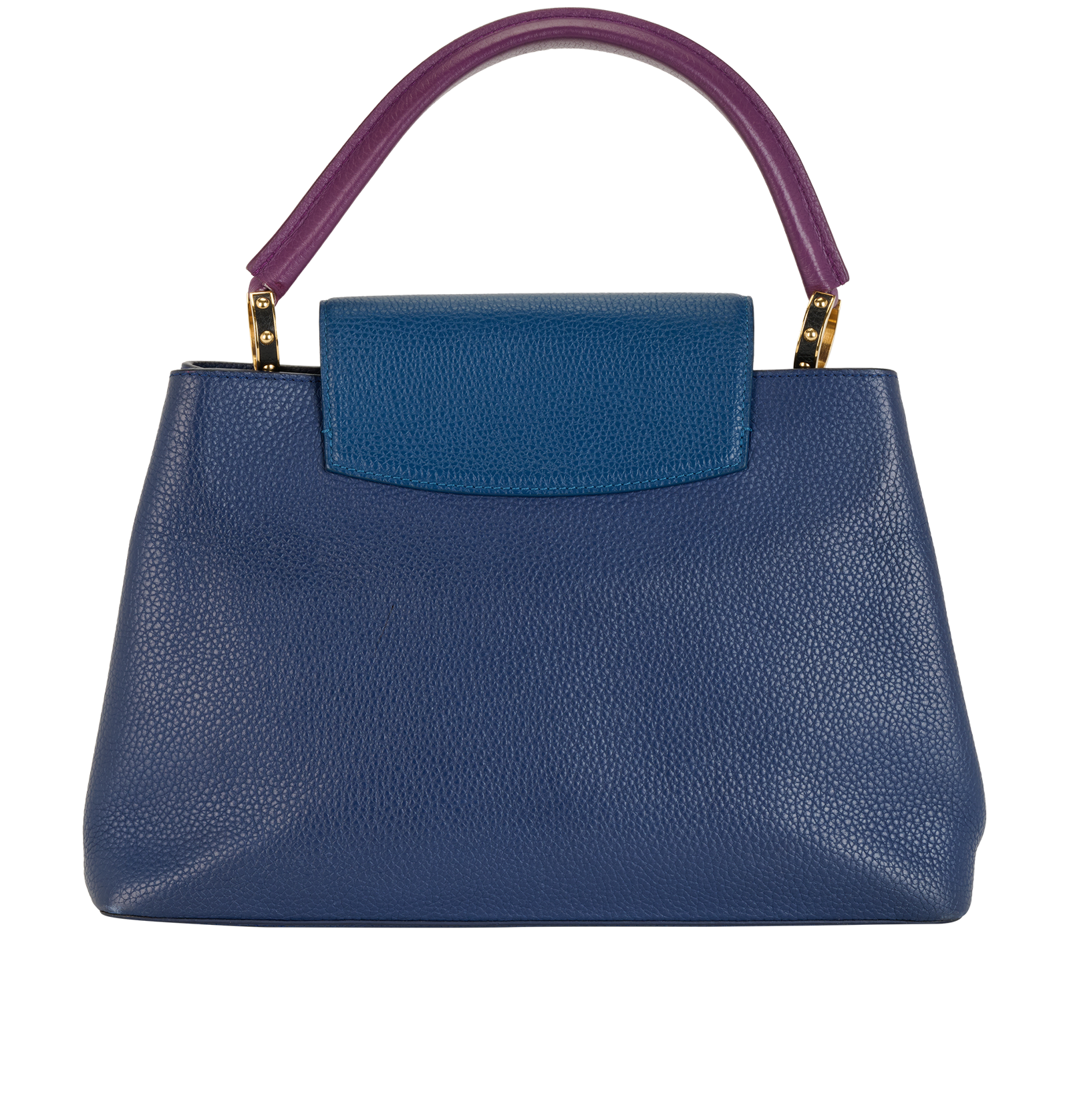 GM Capucines Bag, &pound;1,600, Handbags, Blue, Leather, Back view